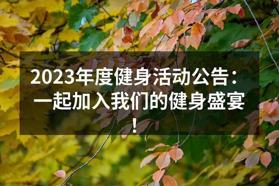 健身活动宣传海报